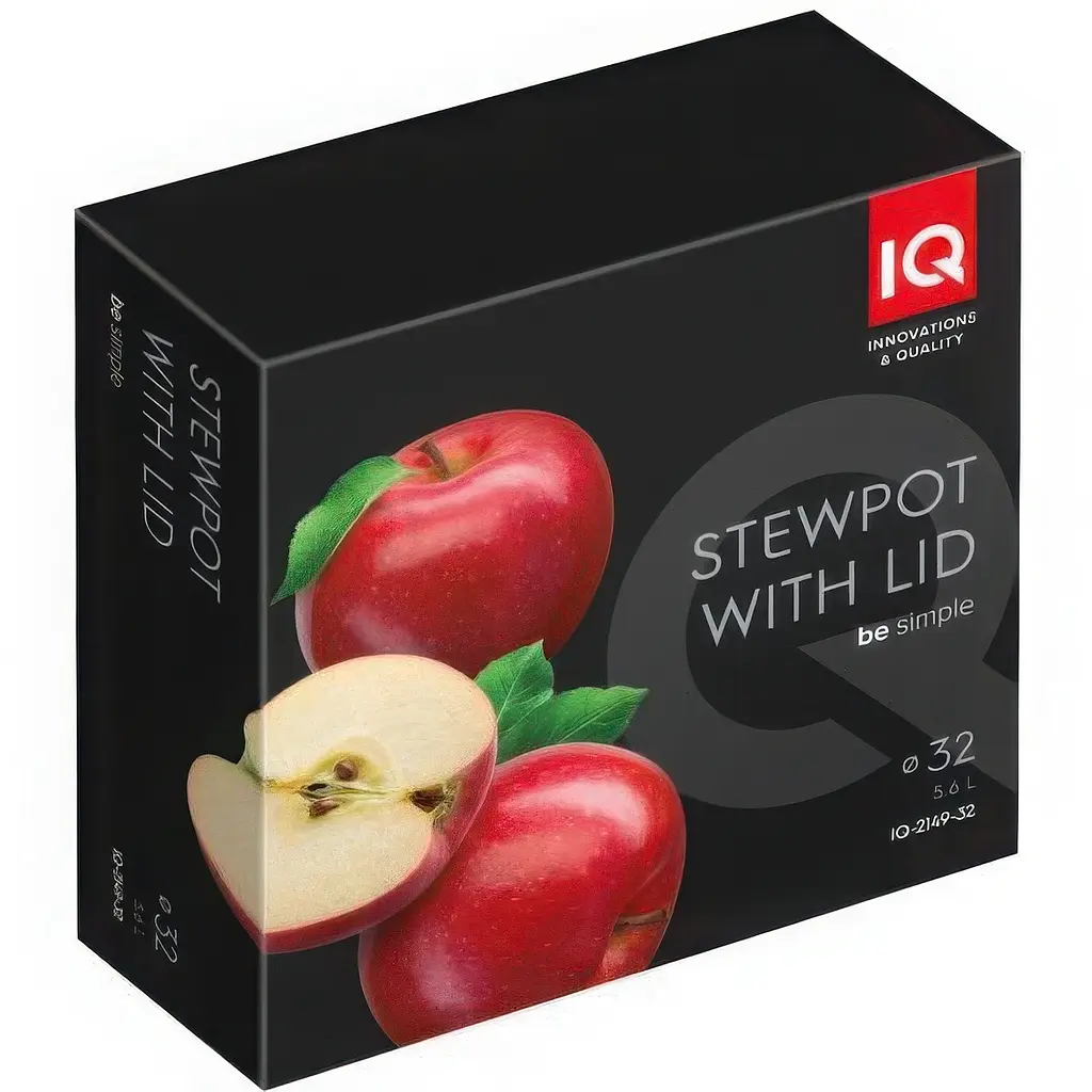 Сотейник IQ Be Simple з двома ручками з кришкою 32 см 5.6 л (IQ-2149-32) - фото 6