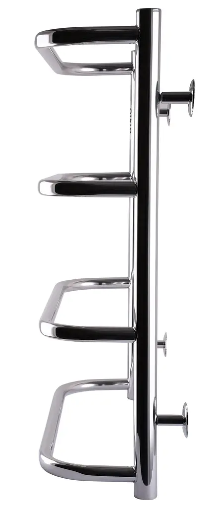 Водяной полотенцесушитель Unio LS W 600-500-4 Лесенка Скоба, Хром - фото 3