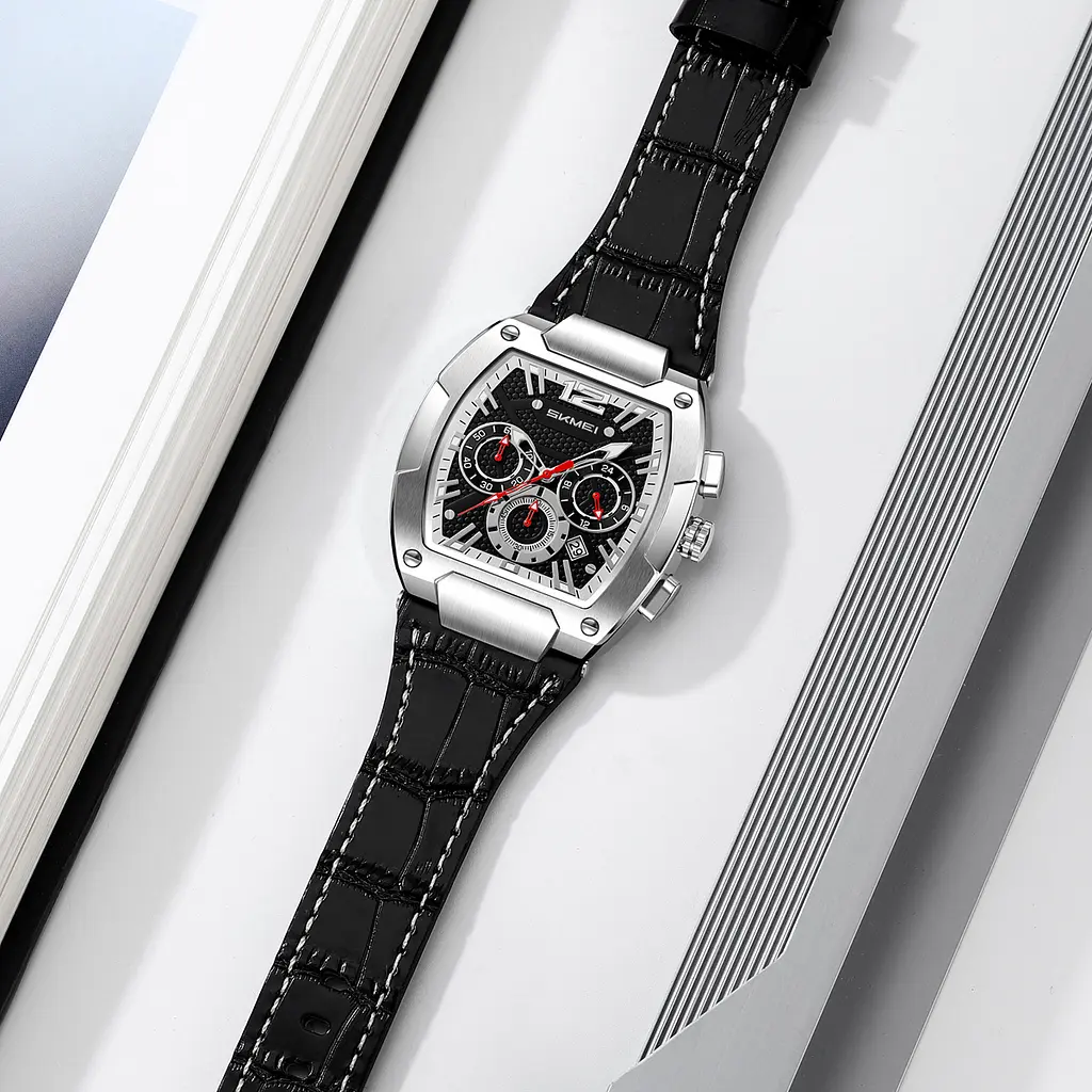 Наручные часы мужские 9357SIBK Silver-Black Skmei acs0030881 - фото 4