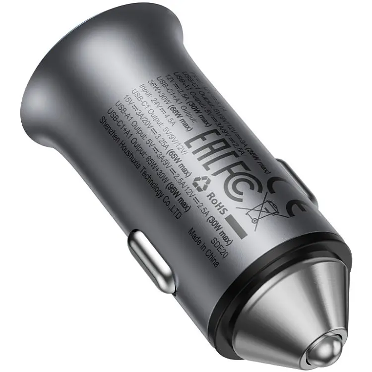 Автозаряджання 2xUSB 95W (USB-C + USB-A) B16 Acefast - фото 3