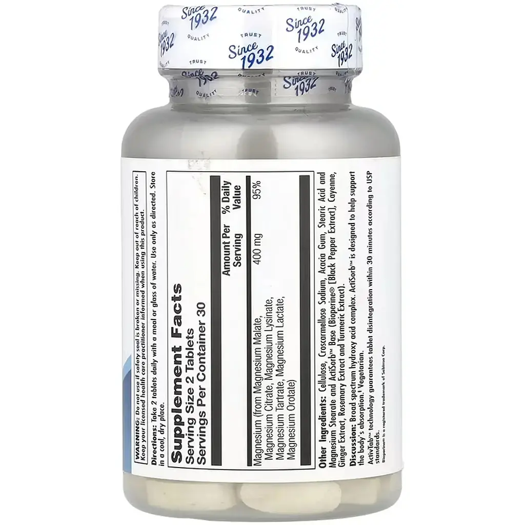 Дієтична добавка KAL Magnesium Broad Spectrum 60 таблеток - фото 2