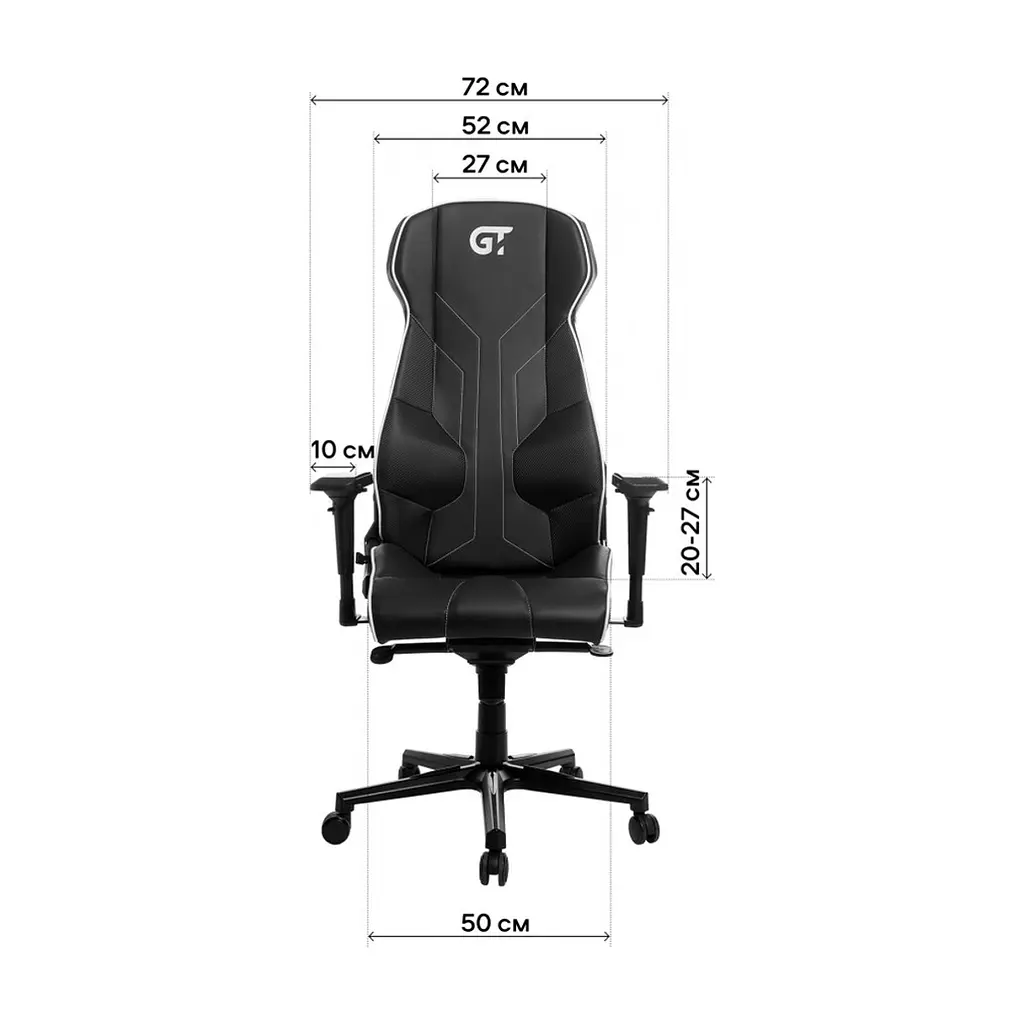 Крісло ігрове GT Racer X-8007 Dark Gray (X-8007 Fabric DarkGrayXL) - фото 3