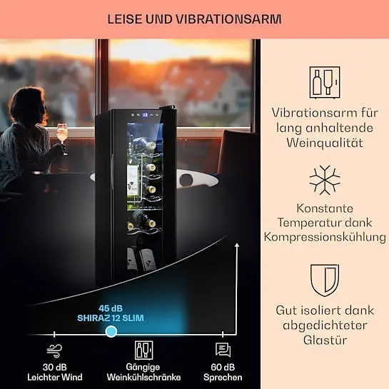 Холодильник винный KLARSTEIN Shiraz 12 Slim Uno (10034625) - фото 3
