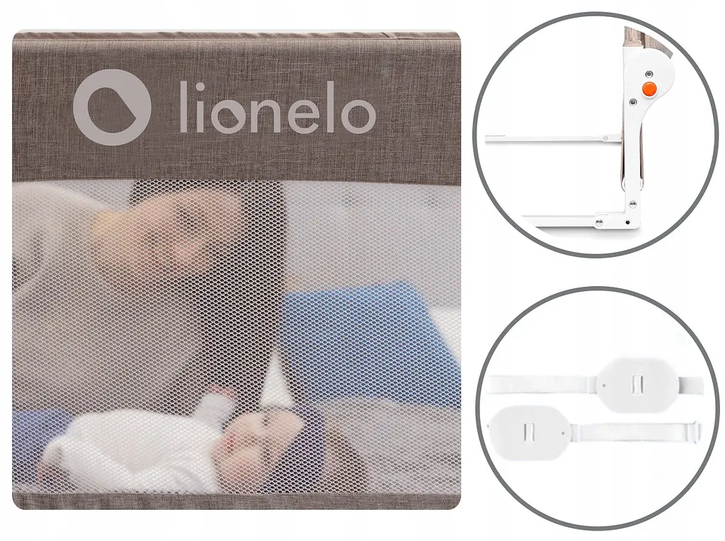 Барьер безопасности для кровати Lionelo EVA (Beige) - фото 7