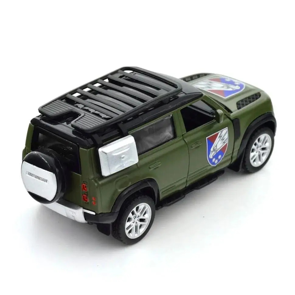 Машинка інерційна TechnoDrive Land Rover Defender 110 25 ОПДБр Шеврони Героїв (IM-176-M-459) - фото 3