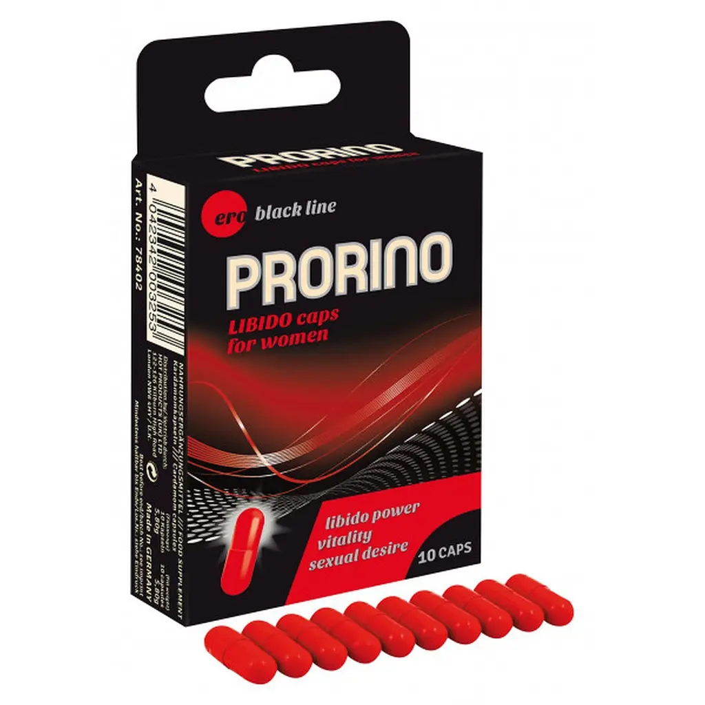 Харчова добавка для жінок Hot Prorino Libido Caps, 10 шт