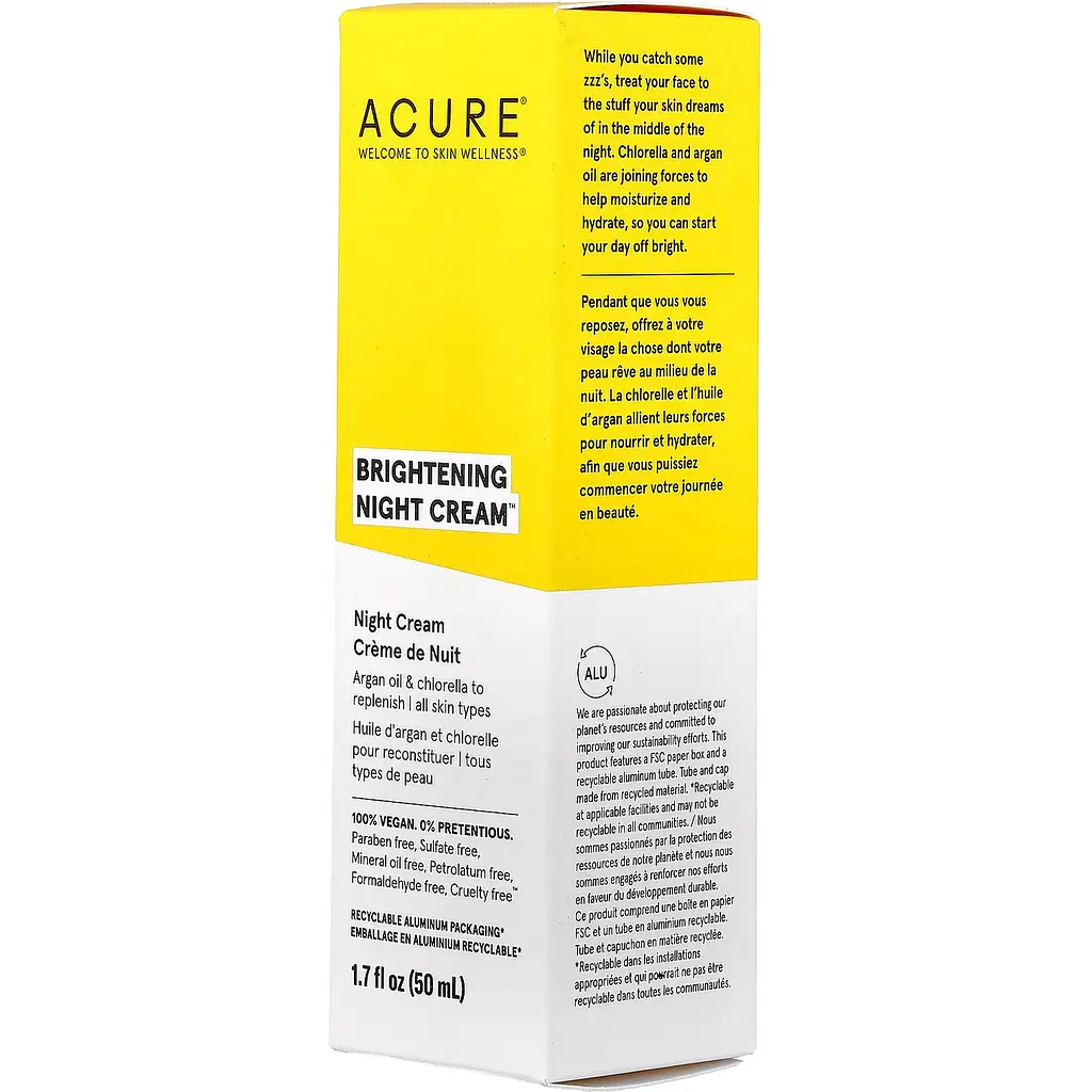 Ночной крем для лица Acure Brightenig Night Cream осветительный 50 мл - фото 2