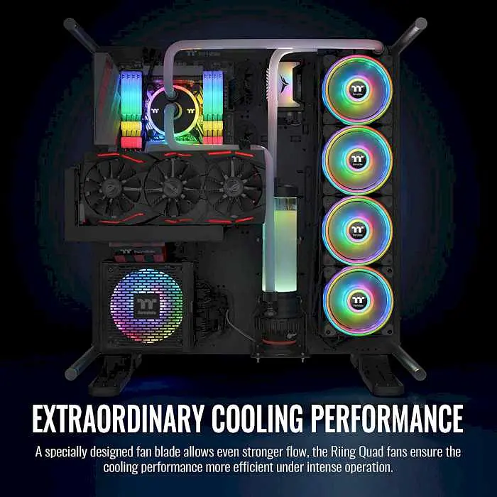 Вентилятор Thermaltake Riing Quad 12 RGB Radiator Fan TT Premium Edition (CL-F088-PL12SW-C) - фото 6
