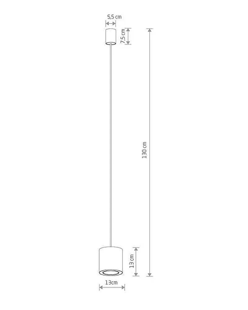 Подвесной светильник, люстра Nowodvorski 11513 Point Duo Zwis GU10 1x10W IP20 Серый - фото 7