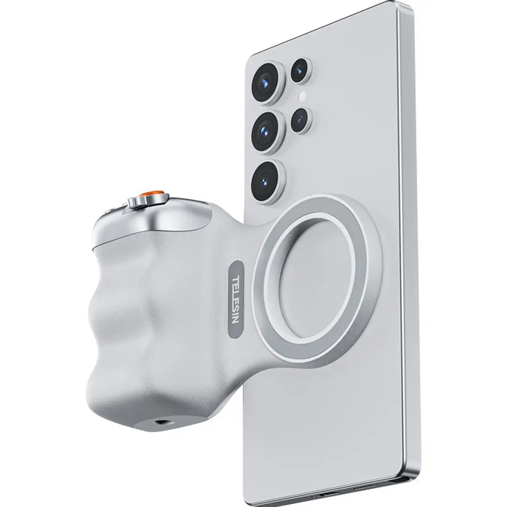 Тримач для смартфона Telesin Fun Shot Magnetic Grip White (P5-MP-001WH) [159883] - фото 4
