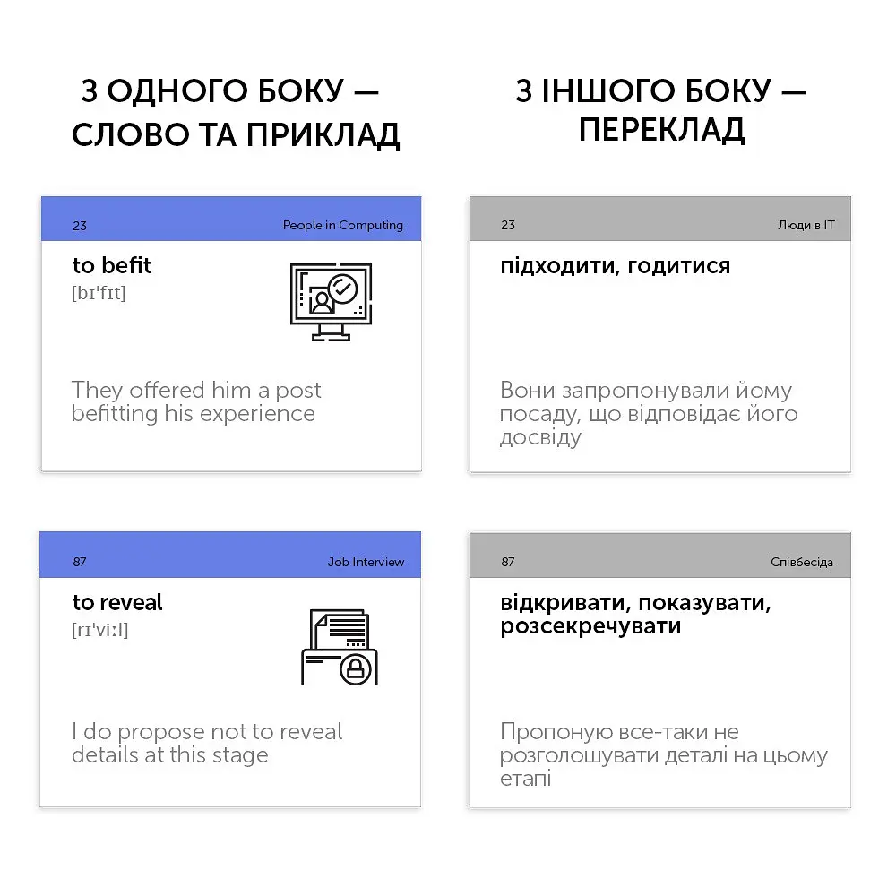 Картки для вивчення англійської мови English Student. IT English - фото 7