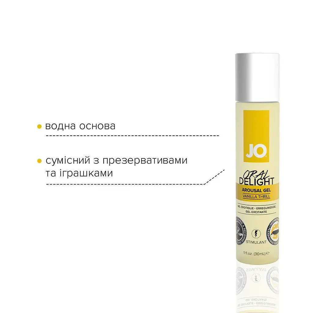 Гель для оральних пестощів System Jo Oral Delight, 30мл ефект холод-тепло, Ваніль - фото 4
