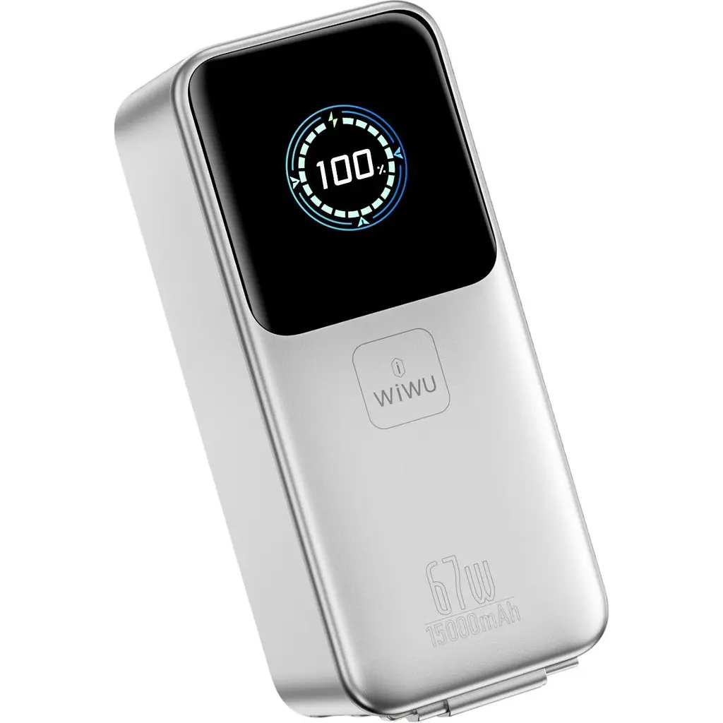 Зовнішній акумулятор WiWU PM501 15000mAh 67W Gray (6979107512751) [172714] - фото 4