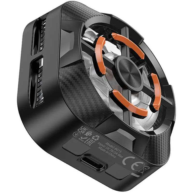 Охолоджуючий кулер для мобільного телефону Borofone BG15 Travel magnetic Black - фото 4