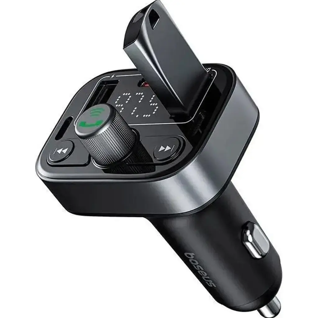 FM-трансмиттер Baseus S-09 Lite Series Black (C10762300113-00) [126841] - фото 5