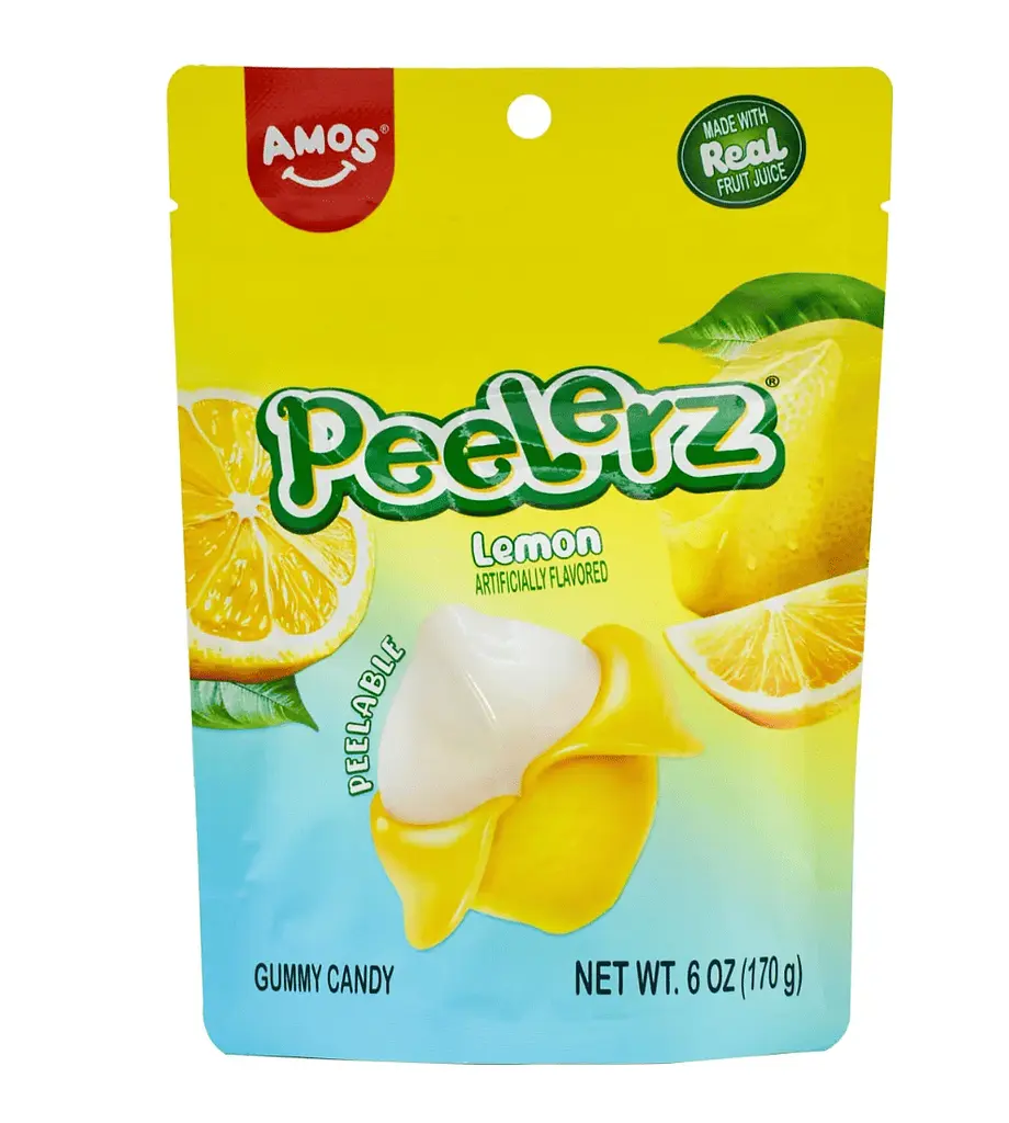 Желейні цукерки Amos Peelerz Lemon 170г