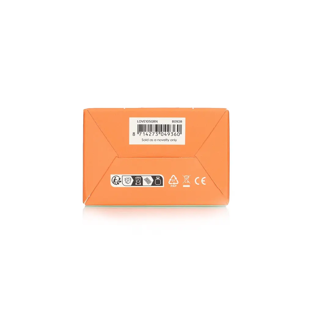 Вибратор Loveline Ribbed Mini 12 см зеленый - фото 11