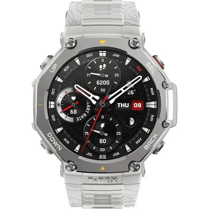 Смарт-часы защищены Amazfit T-Rex 3 серебристый (W2323GL9N) - фото 2
