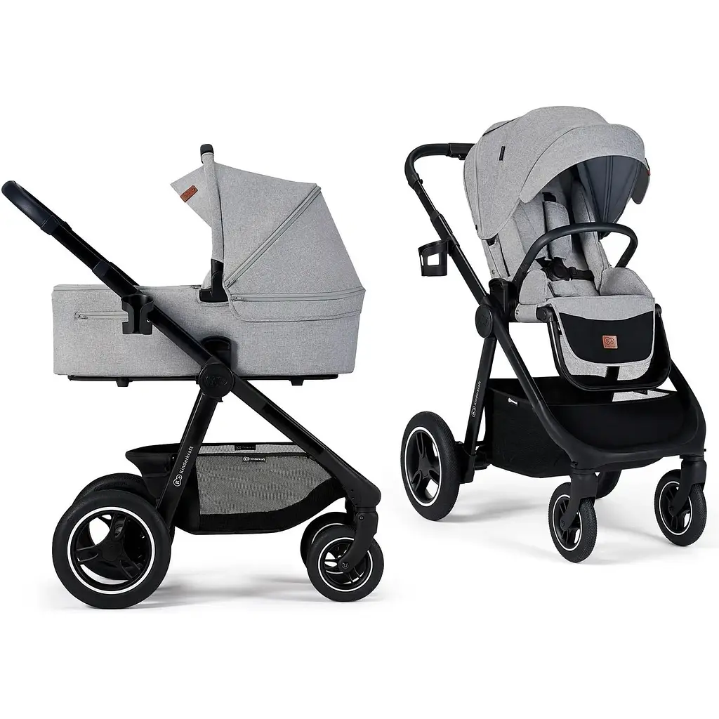 Універсальна коляска 2 в 1 Kinderkraft Everyday 2 Light Gray світло-сіра (00-00305224) - фото 2