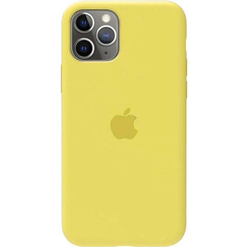 Чохол-накладка Toto Silicone Full Protection Case Apple iPhone 11 Pro Lemon Yellow - фото 2