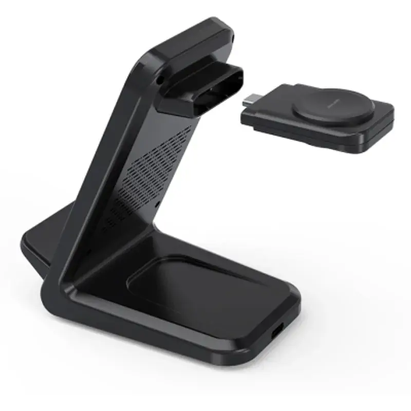 Зарядний пристрій Choetech Wireless 3-in-1 15W black (T608-F) - фото 3