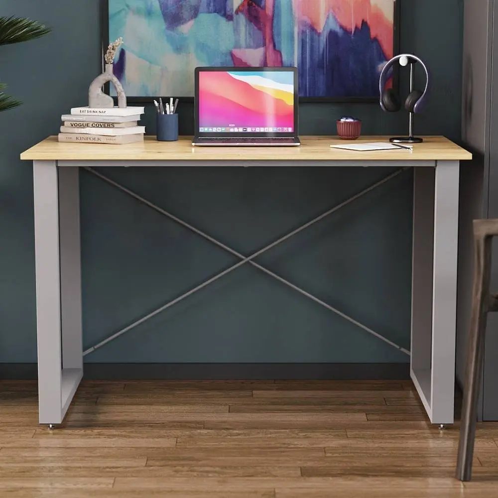 Письмовий стіл Ferrum-decor Драйв 750x1200x600 Сірий метал ДСП Дуб Артізан 32 мм (FRD-103329) - фото 6