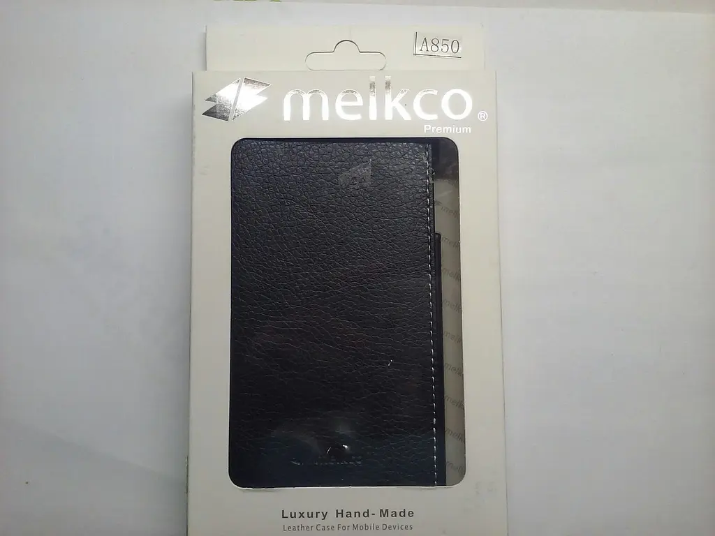 Чохол-фліп для Lenovo A850 чорний відкидний вниз - фото 4