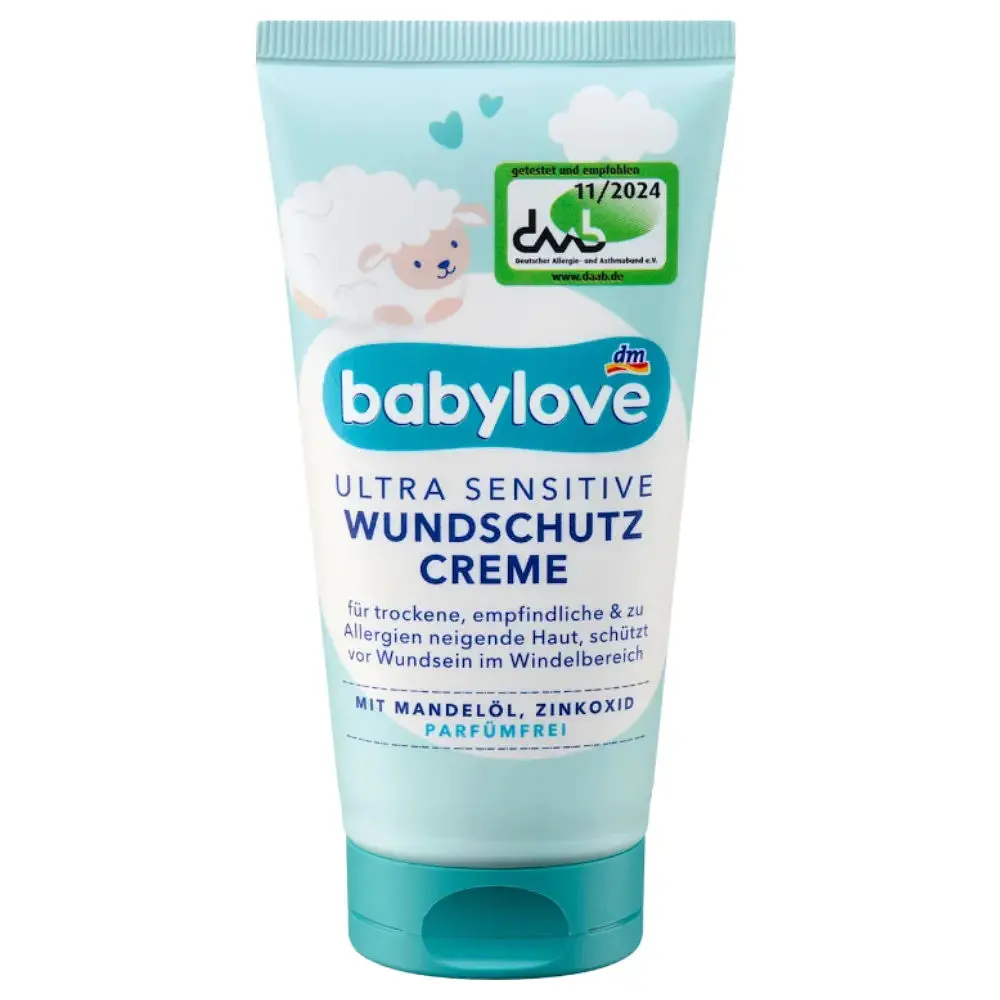 Дитячий захисний крем Babylove Wundschutzcreme Ultra Sensitive для зони підгузків, 75 мл