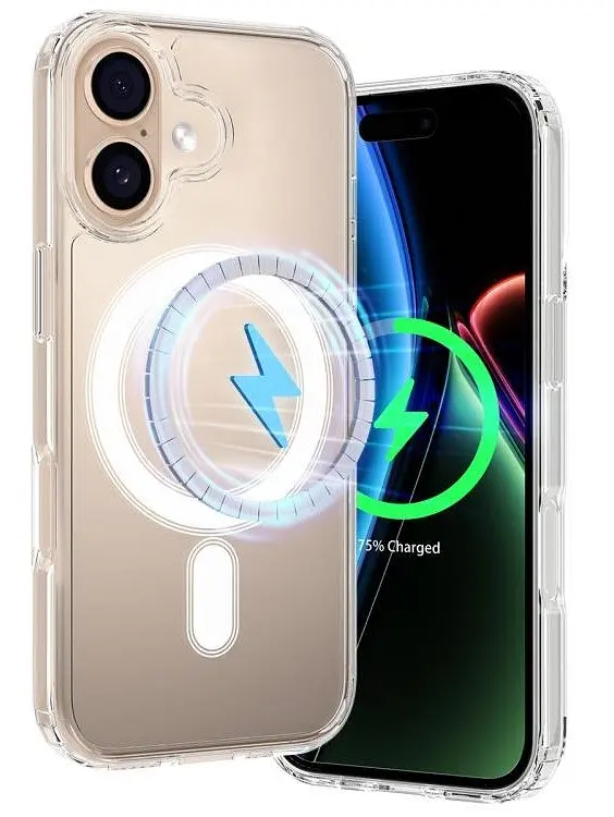 Протиударний чохол для Apple iPhone 17 Clear Case Ultra Hybrid MagSafe Прозорий з магнітом - фото 8