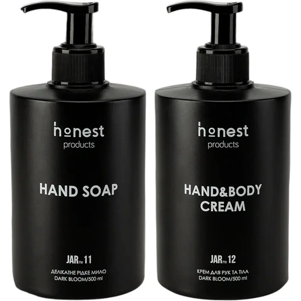 Набір мило та крем для рук dark bloom від honest products