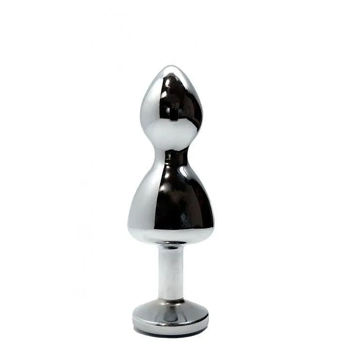 Металева анальна пробка Wooomy Lollypop Double Ball Metal Plug Blue S, діаметр 2,8см, довжина 8,5см - фото 2