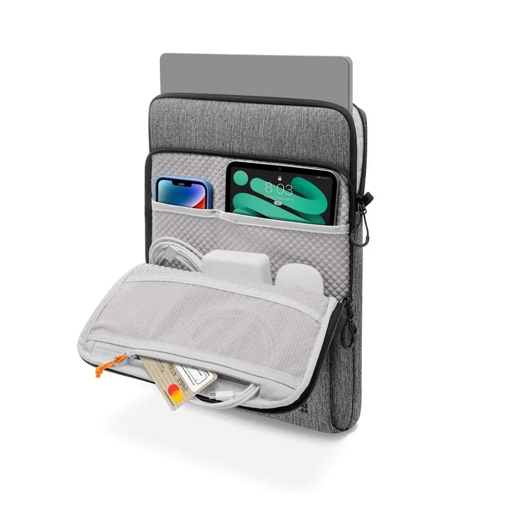 Сумка для ноутбука Tomtoc DefenderACE-A04 Laptop Shoulder Bag Grey 16 Inch A04F2G3 - фото 3