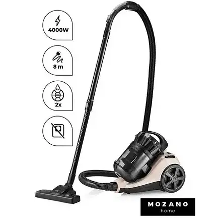 Пилосос без мішка Mozano Max MultiCyclone 4000 Вт Beige AGD/ODK/C/03#BEZ