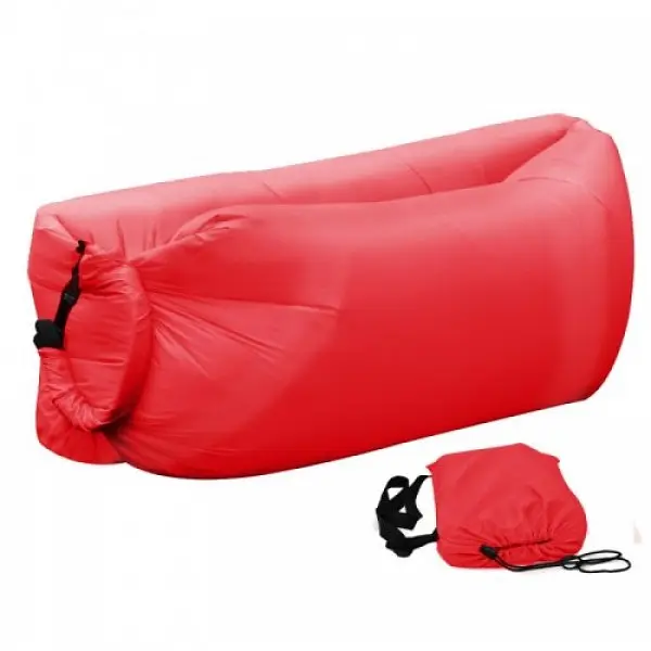 Диван надувний з подушкою лежак крісло 150х70см подушка 70х30см UKC AIR Sofa 4 червоний - фото 4