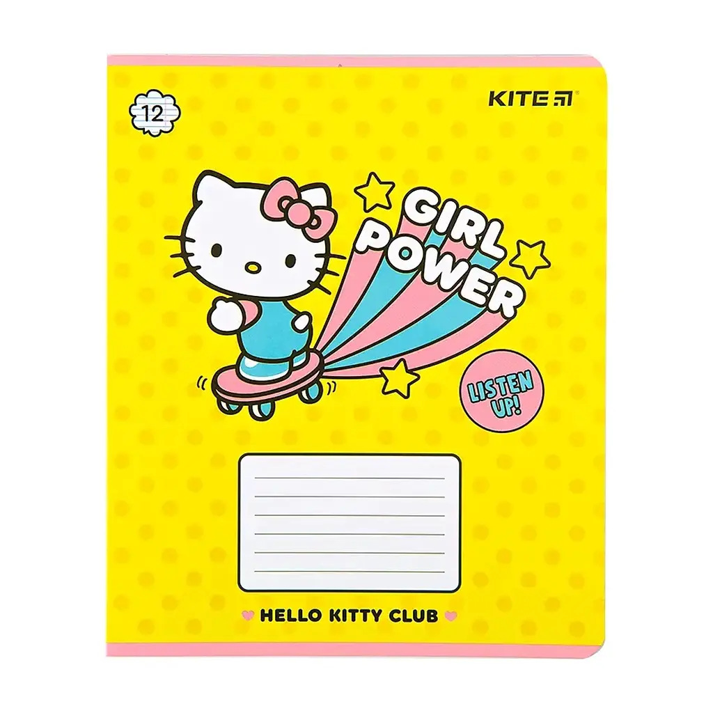 Зошит Kite Hello Kitty, 12 аркушів, лінія (HK22-234), в асортименті - фото 2
