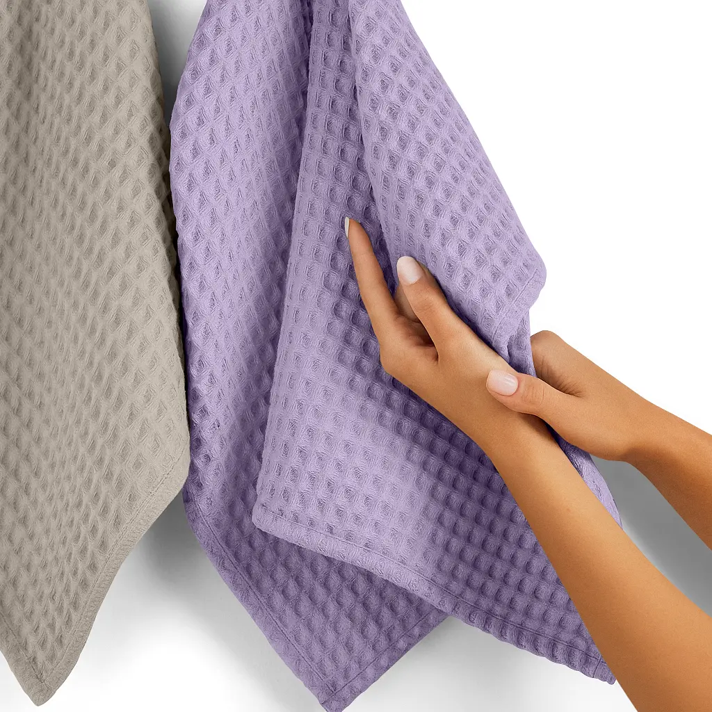 Вафельні рушники Glamour Greek Waffle 2шт 55х90см/75х130см (SetTw_GreekWaffle_25Lavander55x90_35Bronze75x130) - фото 8