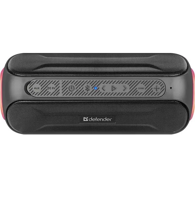 Акустична bluetooth колонка Defender Enjoy S1000 20W LED microSD USB TWS (Чорний) - фото 3