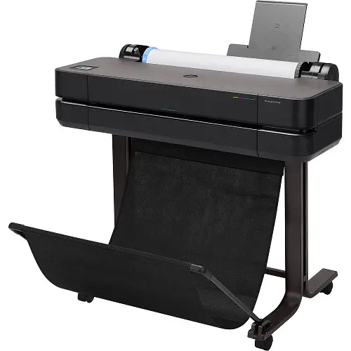 Принтер струменевий кольоровий A1 HP DesignJet T630 24" (2025 Edition), Black, WiFi, 1200x2400 dpi, до 30 сек/стор (формат A1), рулони 279 - 610 мм, USB / GLan, картриджі 712 (5HB09D) - фото 2
