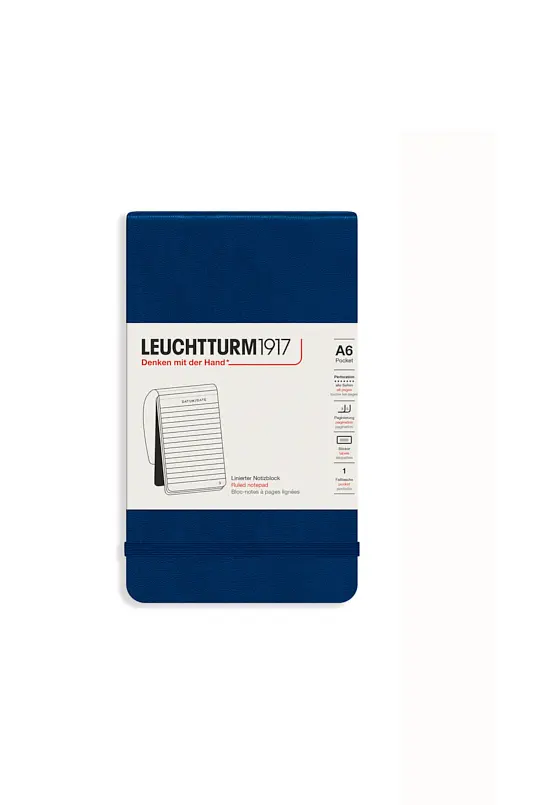 Репортерський блокнот Leuchtturm1917 Кишеньковий, Темно-синій, лінія (364410) - фото 7