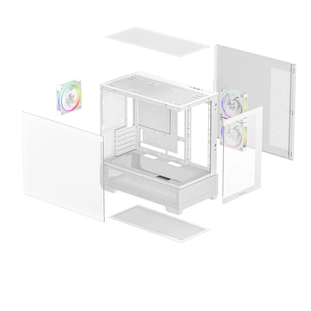 Корпус DeepCool CG380 3F White (R-CG380-WHAGM3-G) без БЖ - фото 3