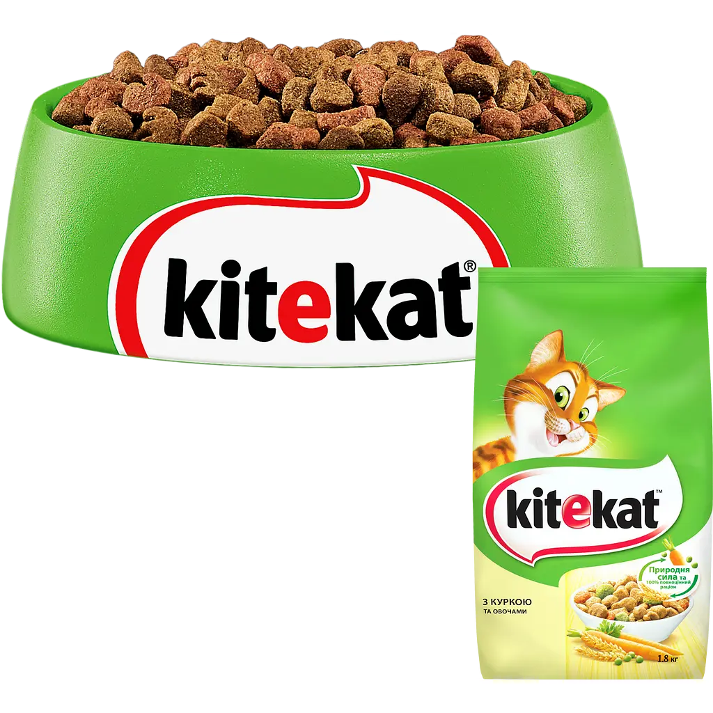 Сухий корм для котів Kitekat курка з овочами 1.8 кг - фото 6