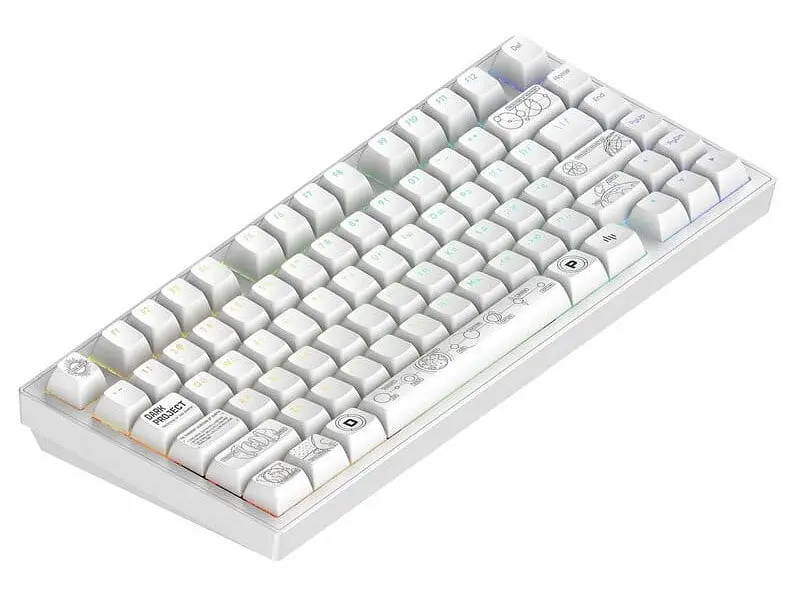 Клавіатура Dark Project ALU81 Terra Nova ENG/UA White (DPKB_NOVA_81_ANSI_WHITE_UA) - фото 4
