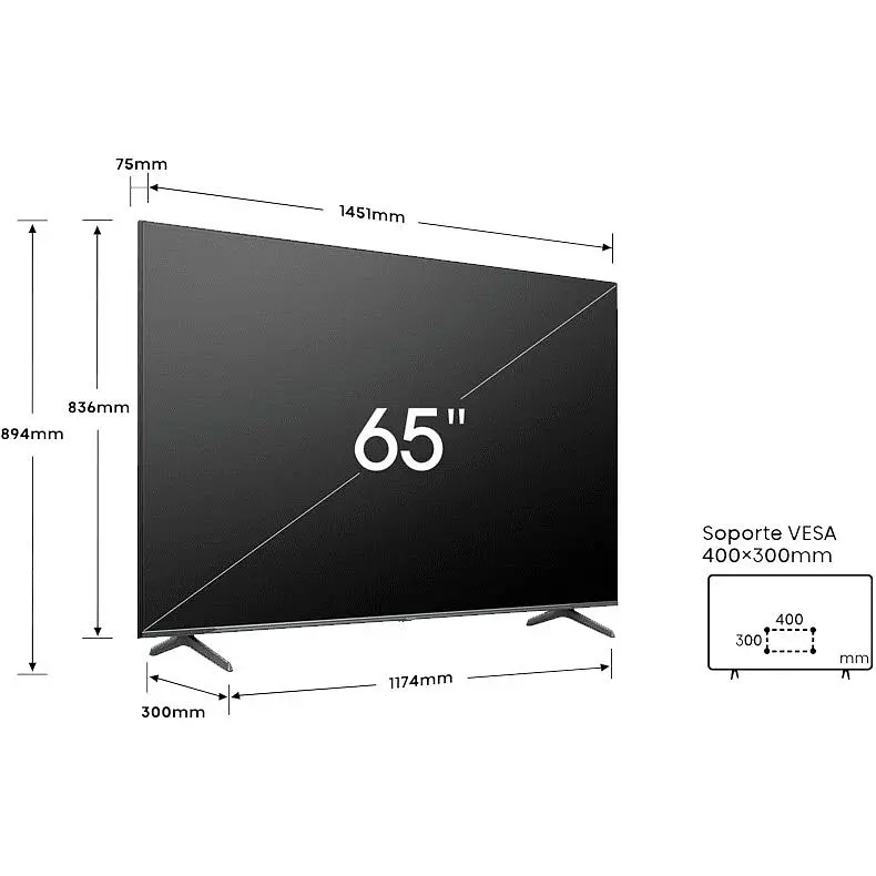 Телевізор Hisense 65E7NQ Pro 65" QLED 4K [20013970] EU [131611] - фото 10
