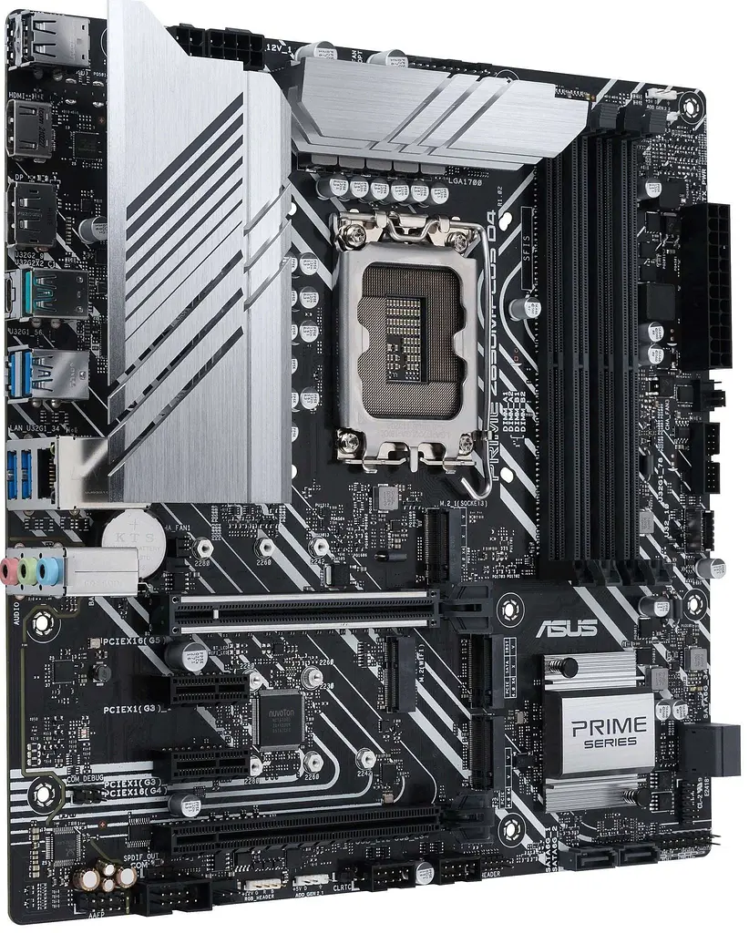 Материнська плата ASUS PRIME Z690M-PLUS D4 (PRIME Z690M-PLUS D4) (Socket 1700, Intel Z690, ATX) Б/в - фото 4
