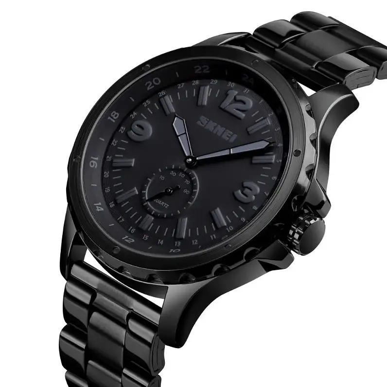Классические мужские часы Skmei 1513 (black) - фото 2