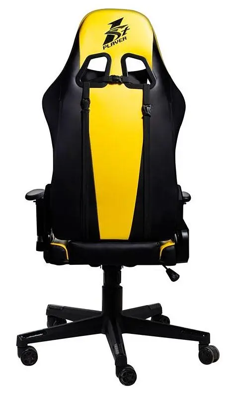 Крісло для геймерів 1stPlayer FK2 Black/Yellow (FK2-BKYE) - фото 2
