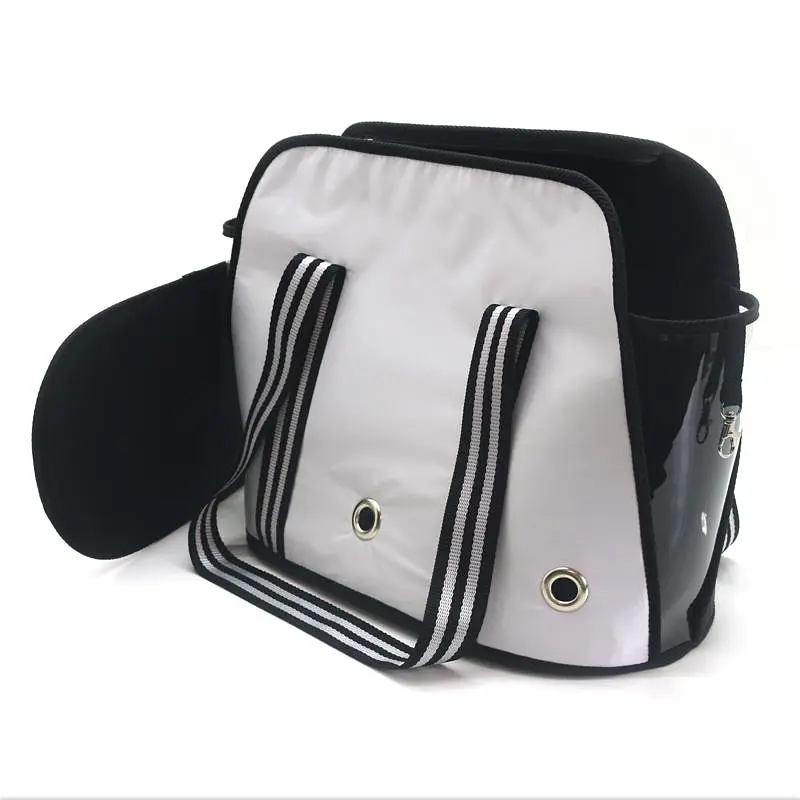 Сумка переноска Zoo-hunt для малых пород собак и кошек Инь-Янь №0 22х32х31 см черно-белая - фото 2