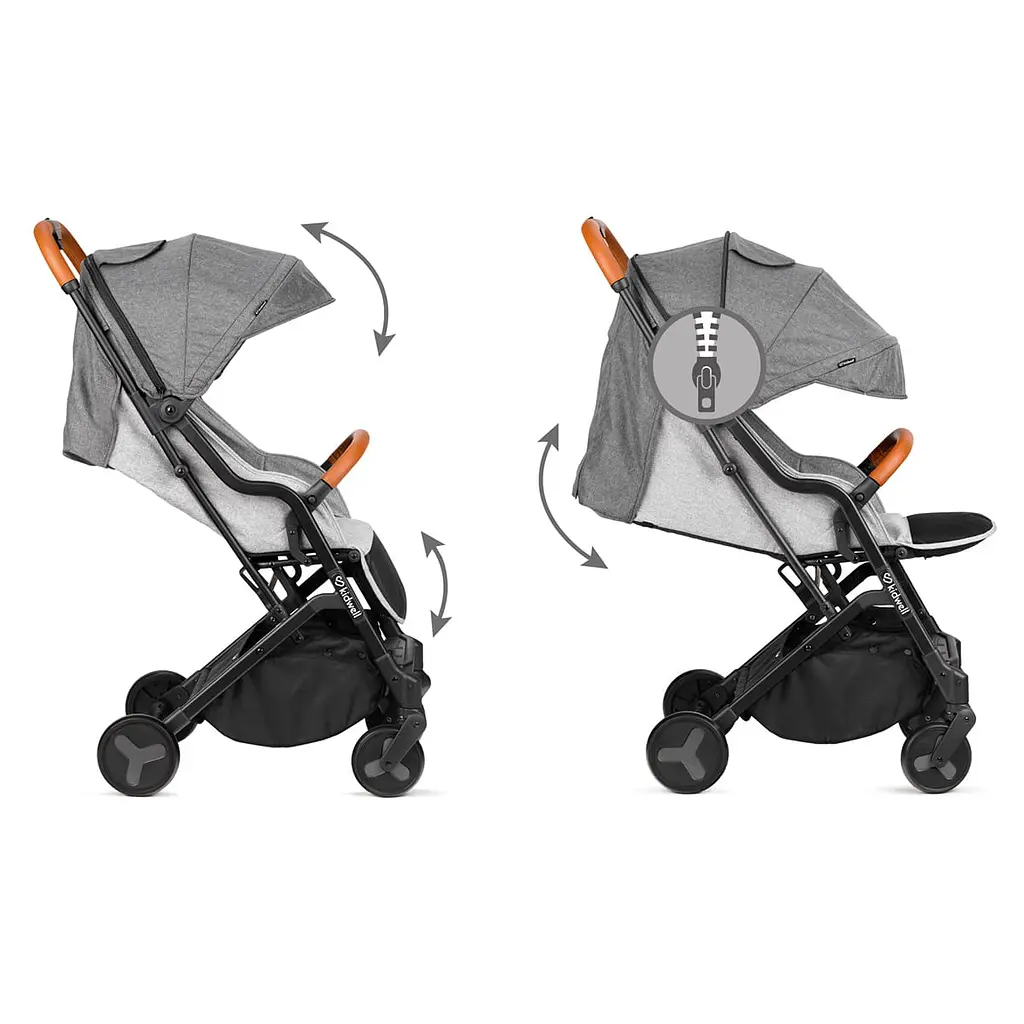 Прогулянкова коляска Kidwell Mavero Black/Brown - фото 2