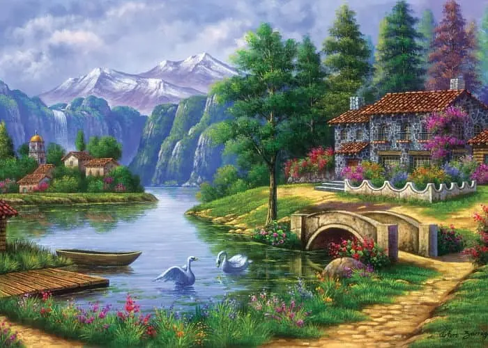 Пазл Art Puzzle Село біля озера 1500 ел. (5371) - фото 2