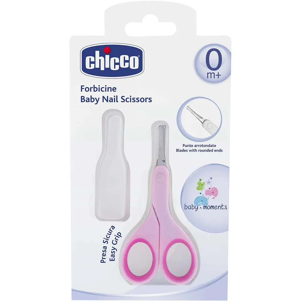 Ножиці дитячі з ковпачком Chicco рожеві (05912.10) - фото 1